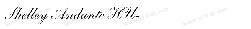 Shelley Andante HU字体转换